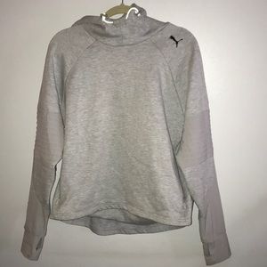 gray puma sweatshirt